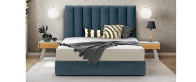 Dream Bed with anatomical framework: 165x215cm: LEMON 08