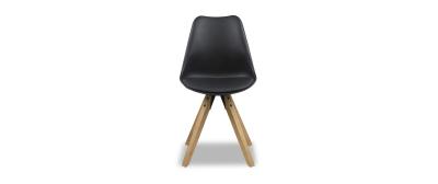 Dima: White with oak coloured legs