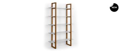 Barton: Natural beech wood | Shelves: Black