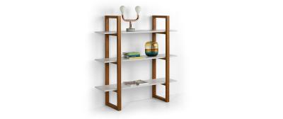 Barton: Natural beech wood | Shelves: Black