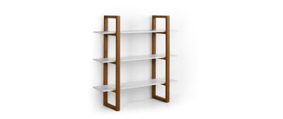 Barton: Natural beech wood | Shelves: Black
