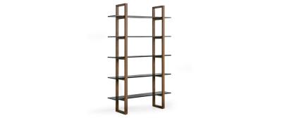 Barton: Natural beech wood | Shelves: Black