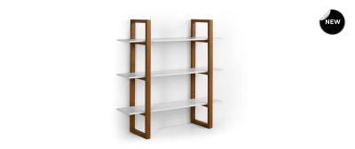 Barton: Natural beech wood | Shelves: Black