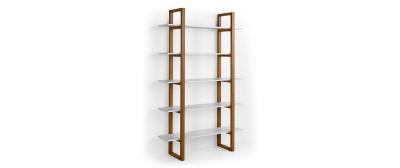 Barton: Natural beech wood | Shelves: Black