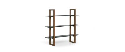 Barton: Natural beech wood | Shelves: Black