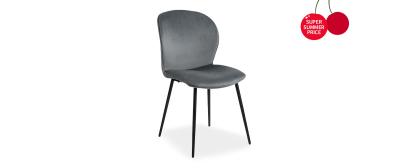 Evelyn Grey Velours