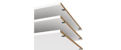 Catania Shelves Set 3pcs 87x55x1,8cm