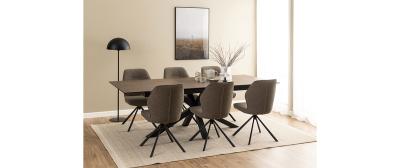 Heaven 200/240x100x76cm Καφέ